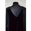 1435 černé společenské šaty s průhlednými rukávy, vel. 52