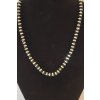 1029 Krásný náhrdelník, černo-zlaté korálky