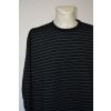 4488 Pánská mikina, černá s pruhem, hrudník 160,170,180 cm