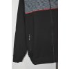 4086 Pánská  mikina, černá s červeným lampasem, 7 XL,8XL