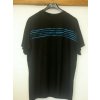 18 Triko černé s prostřihem tyrkys. kr. rukáv, šířka 140 - 210 cm