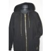 1252 kabátek černý, na zip vel.XXL,4XL