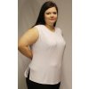 Top bílý úpletový