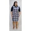 Šaty modro-bílé