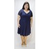 Šaty úpletové tmavě modré