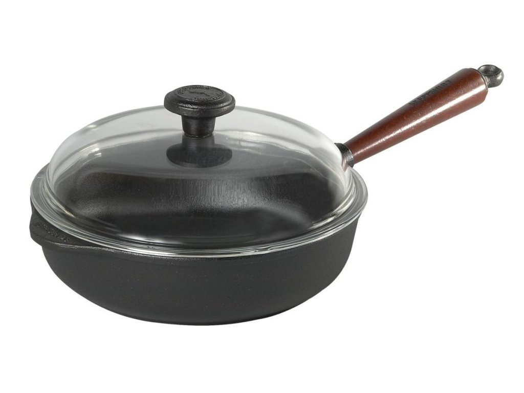 Litinová pánev 25cm s poklicí Skeppshult 0120T