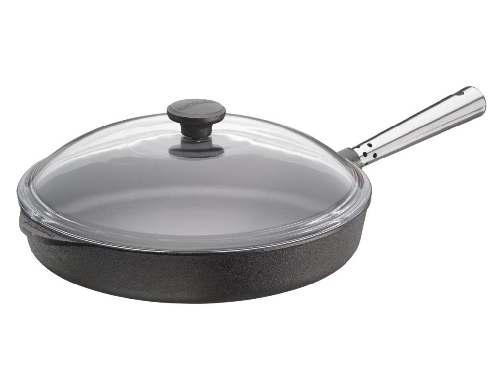 Litinová pánev 28cm s poklicí Skeppshult 0130