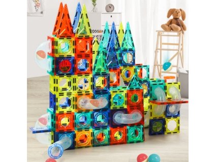 Magnetická stavebnica z plochých dielikov