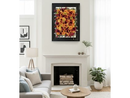 Kvetinový obraz „Ohnivá lúka“