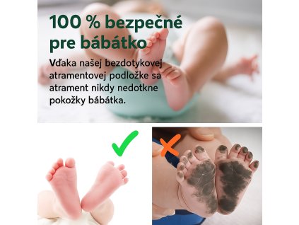 Sada pečiatok na odtlačky pre bábätká