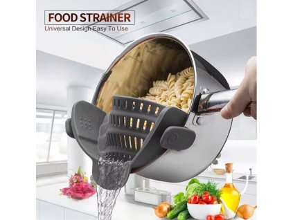 Silikónové cedítko na hrniec