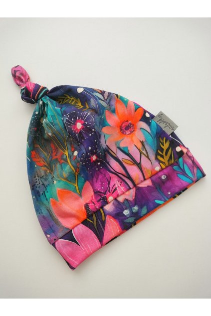 ČEPIČKA MALINOVÉ KVĚTY UZLÍK