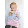 MIKINA BABY PINK ŠEDÝ MELÍR OVERSIZED