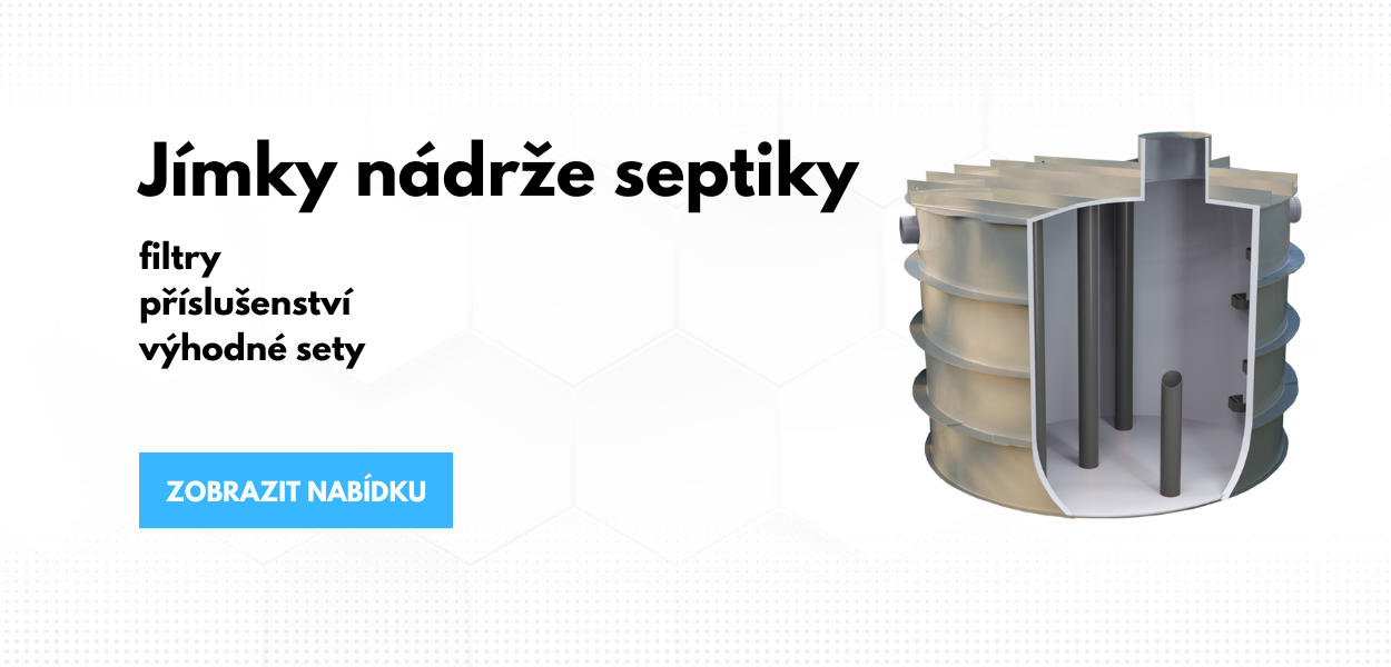 Jímky nádrže septiky