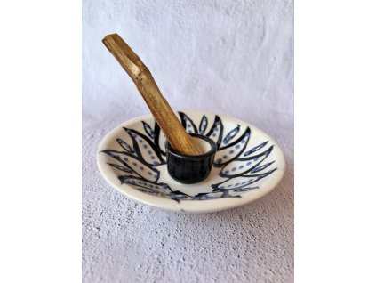 Palo Santo keramický stojan BIELY