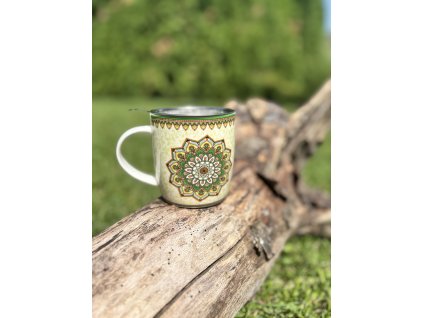 Porcelánový hrnček so sitkom MANDALA