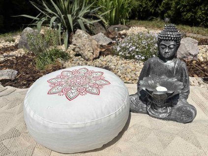 Meditačný vankúš VYŠÍVANÝ KVET