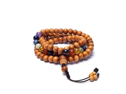 Mala 7 Čakier z Kadamového Dreva – Rovnováha a Ochrana