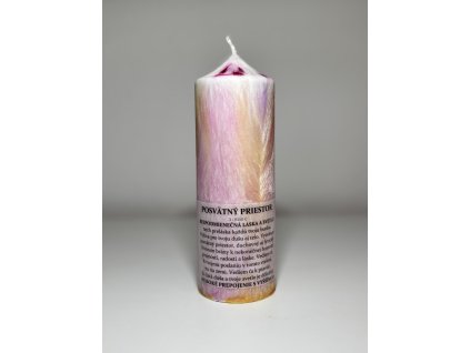 POSVÄTNÝ PRIESTOR - terapeutická sviečka pre vytvorenie bezpečného priestoru pre zdieľanie a proces liečenia