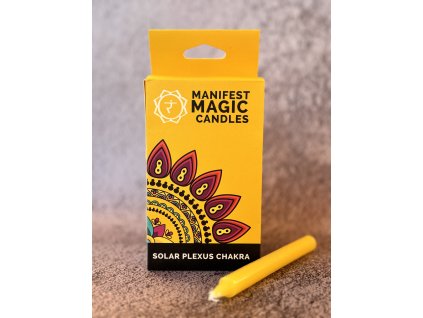 Manifest magické sviečky - ČAKRA SOLAR PLEXUS