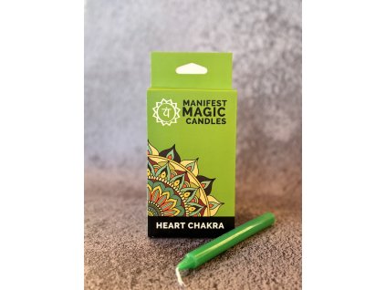 Manifest magické sviečky - SRDCOVÁ ČAKRA