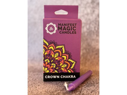 Manifest magické sviečky -KORUNNÁ ČAKRA