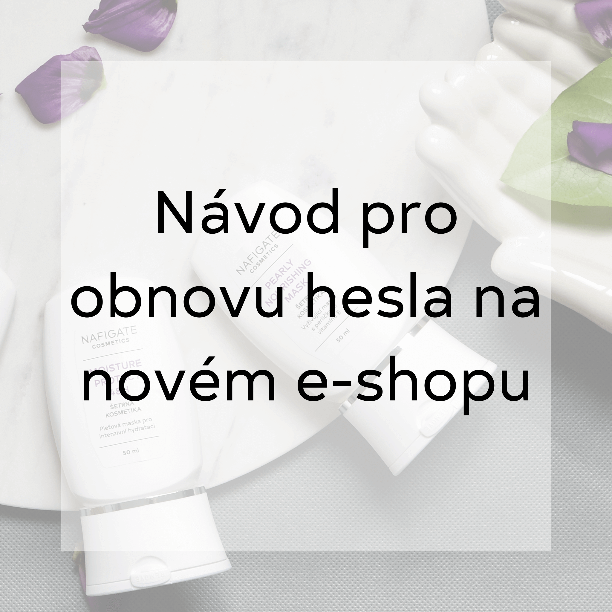 Návod pro obnovu hesla na novém e-shopu