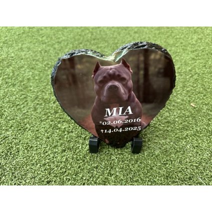 fotokamien serce 14x14 pomnik dla zwierzat ze zdjeciem