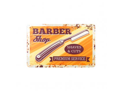 Dekorációs tábla BARBER B012 – dombornyomott fémdekor