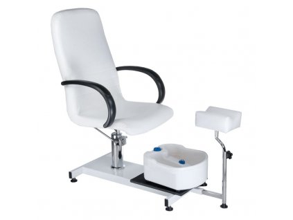 Pedikűrös szék masszázstálcával BW-100 fehér