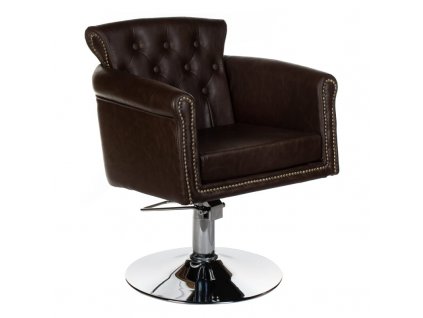Fodrász szék, fodrászszék ALBERTO BH-8038 – barna, hidraulikus