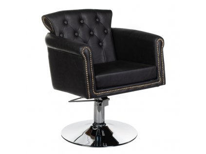 Fodrász szék, fodrászszék ALBERTO BH-8038 – fekete, hidraulikus