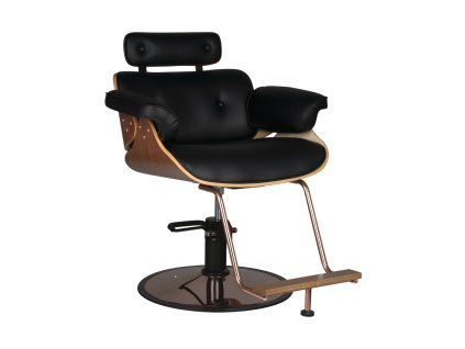 Fodrász szék, fodrászszék GABBIANO FLORENCE – fekete-barna, hidraulikus