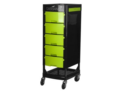 Eszközkocsi, fodrász kocsi GABBIANO FT65 BLACK/GREEN