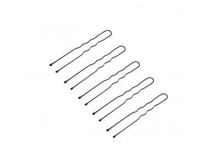 Fém hajcsatok E-65 – 300 db, 5 cm, fekete