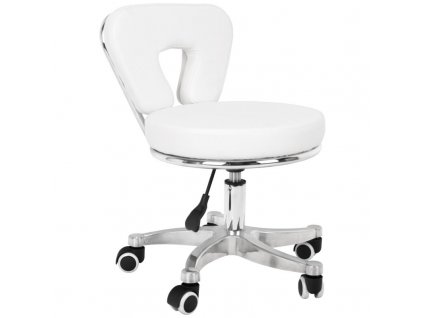 21390 2 kosmeticky taburet pro pedikuru 9266 bily
