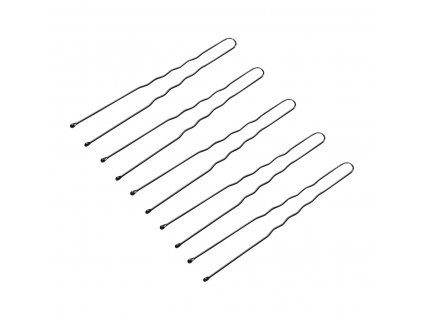 Fém hajcsatok E-65 – 300 db, 7 cm, fekete