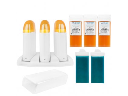 Szőrtelenítő készlet VALENCIA – 3 patronos roll-on viasz szett