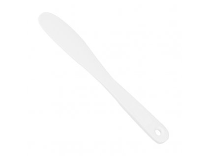 Kozmetikai spatula SP-06 – fehér, 215 mm, maszkokhoz és krémekhez