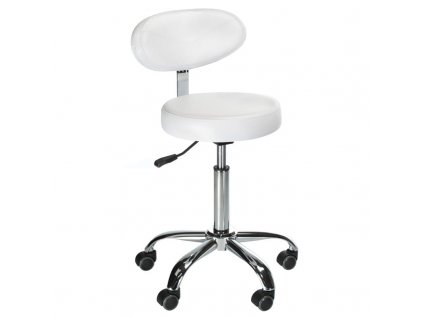 Kozmetikai szék, Nyeregszék háttámlával, fehér
