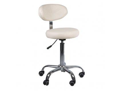Nyeregszék BD-9934 krém – háttámlás kozmetikai forgószék