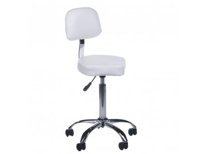 Kozmetikai szék, Nyeregszék háttámlával, fehér