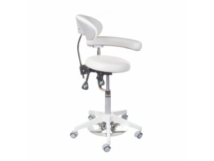 Orvosi szék háttámlával, fehér