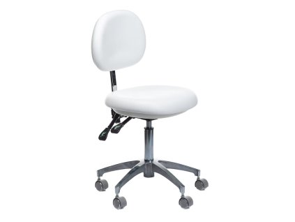 Orvosi szék háttámlával, fehér