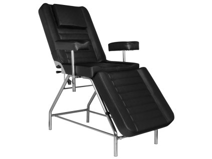 PRO INK 602 fekete tetoválószék – állítható, professzionális