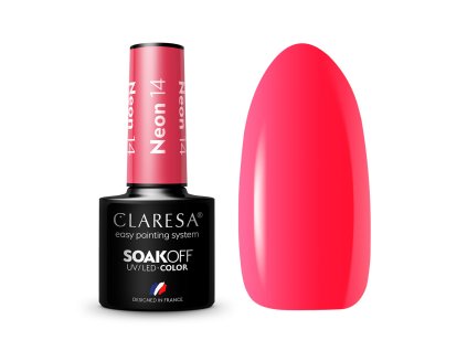 37850 claresa hybridni gel lak na nehty neon 14 5g