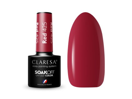 35579 claresa hybridni gel lak na nehty red 425 5g