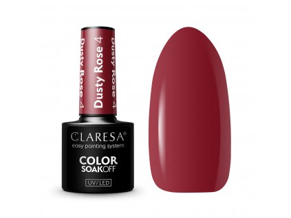 38327 claresa hybridni gel na nehty dusty rose 4 5g
