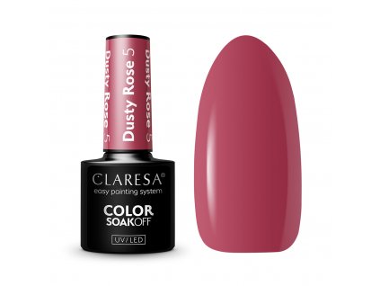 38330 claresa hybridni gel na nehty dusty rose 5 5g