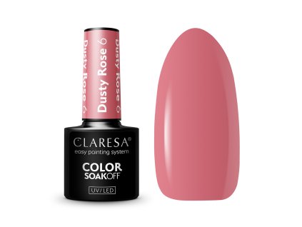 38333 claresa hybridni gel na nehty dusty rose 6 5g